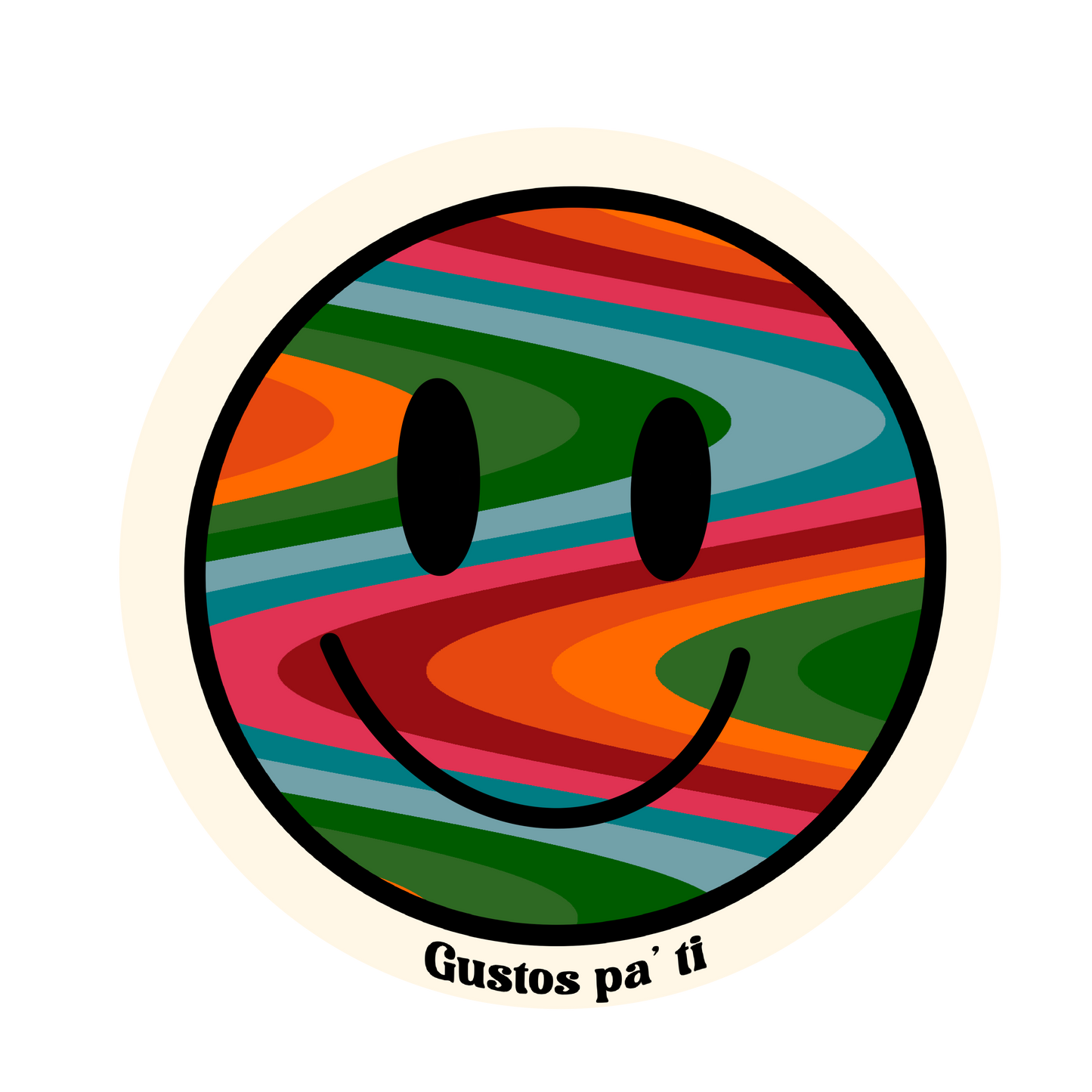 Groovy Smile Sticker