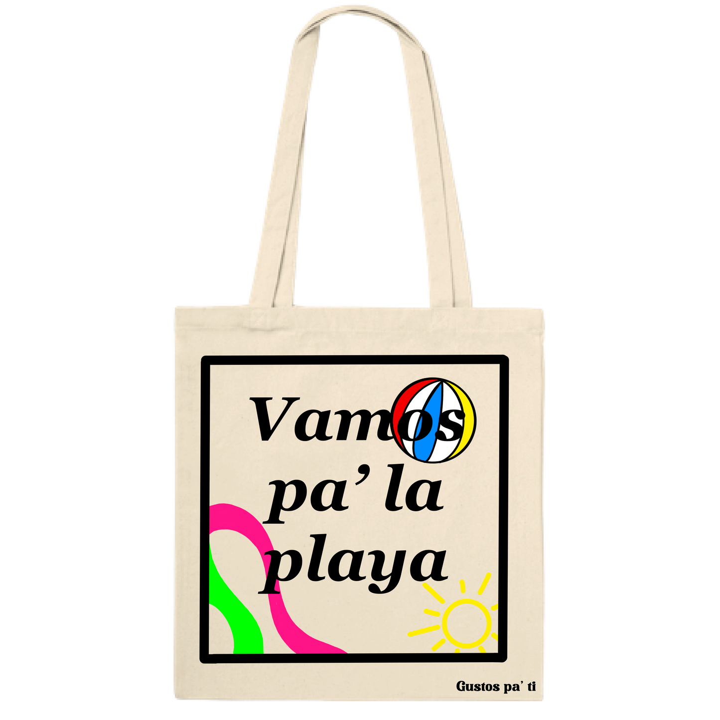 Vamos pa' la playa Tote bag